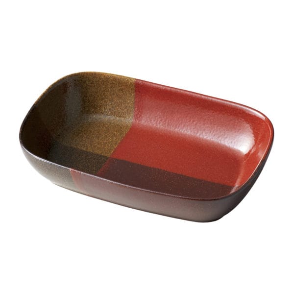 Aito Tone on Tone Square Bowl, 840 ml - Red