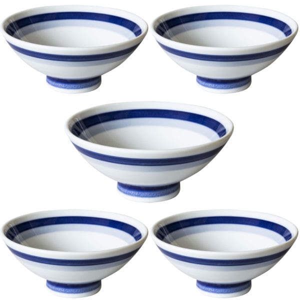 Soujuen Double Line Rice Bowl Set of 5