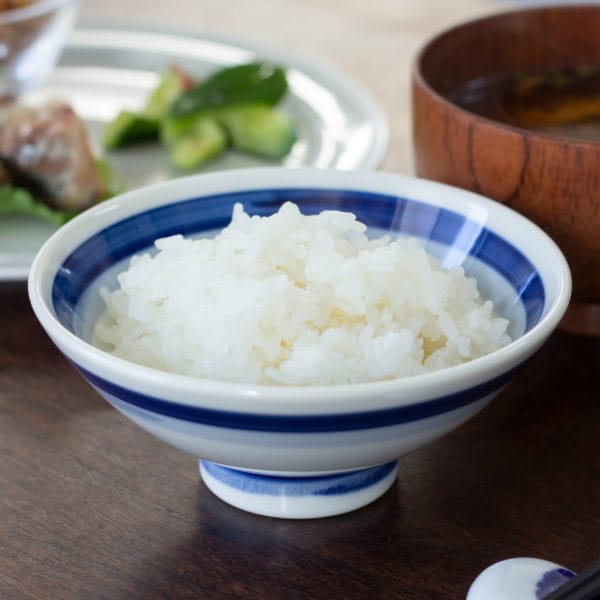 Soujuen Double Line Rice Bowl w// Rice
