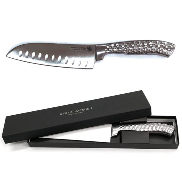 Kyoto Katsugu Stainless Steel Santoku Knife, 30.5 cm